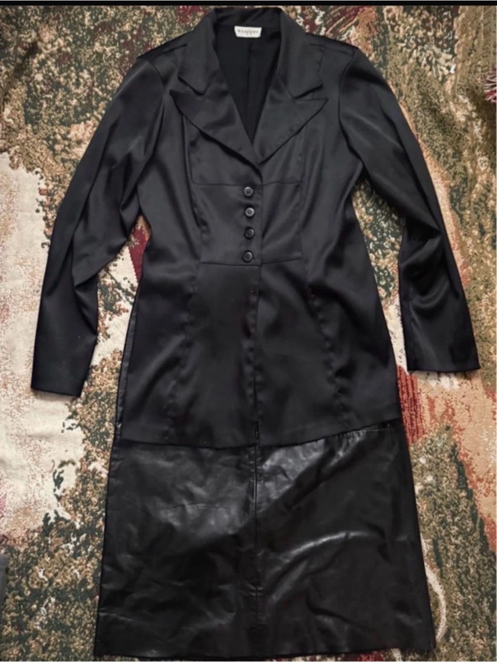 Women’s Black Leather Skirt